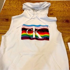 Med sleeveless hoodie LGBT Calvin Klein Pride